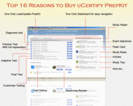 uCertify PrepKit for Microsoft exam 70-228 screenshot